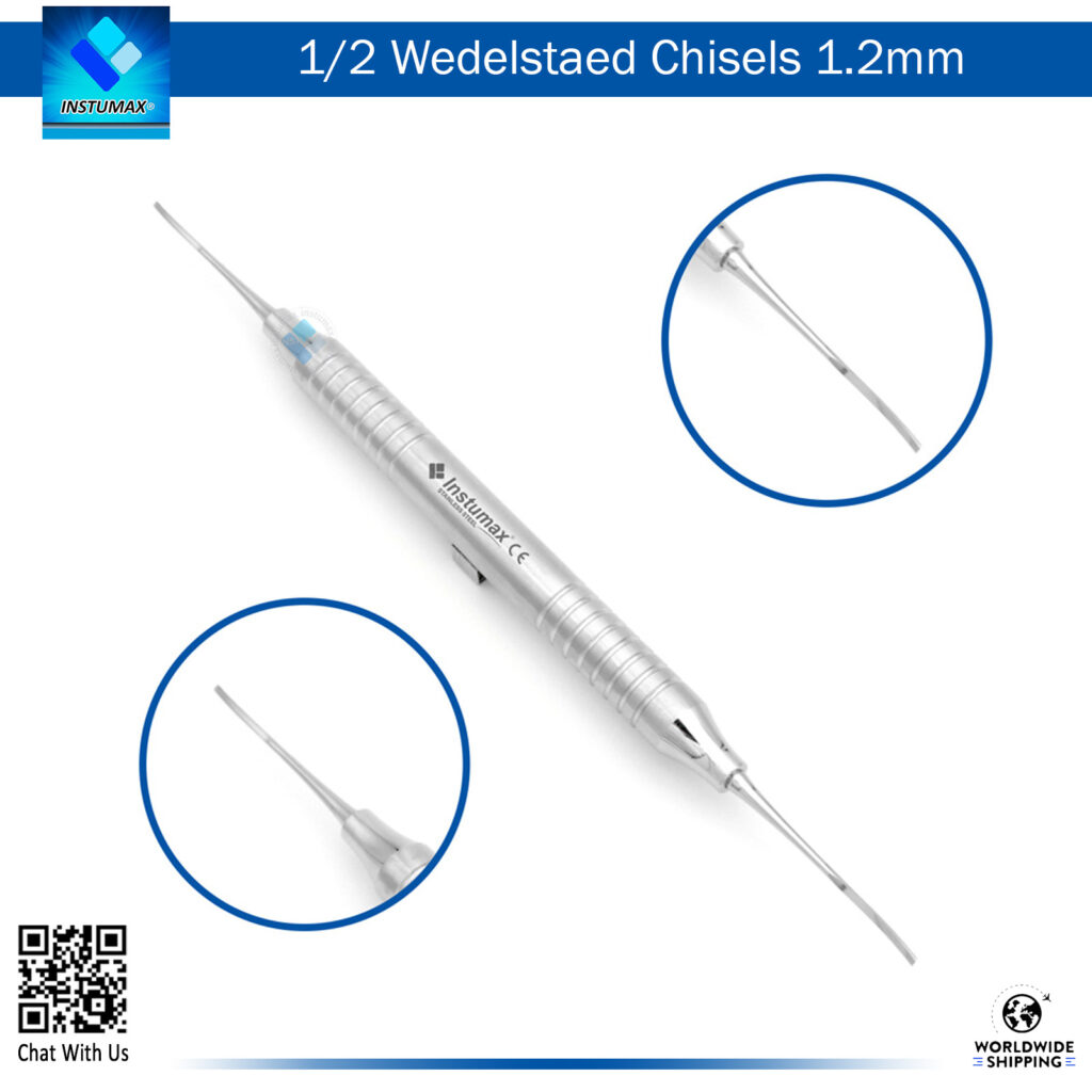 Wedelstaedt Chisel 1.2mm - Dental Tool for Precise Bone Cutting and Shaping Wedelstaedt Chisel 1.2mm - Precision Bone Shaping Tool for Oral Surgery