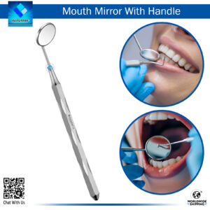 Mouth Mirror with Octagonal Handles Hollow 9mm for Clear Dental Examination