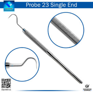 "Explorer 23 Dental Single Ended Tool – Precision Cavity Detection Probe"