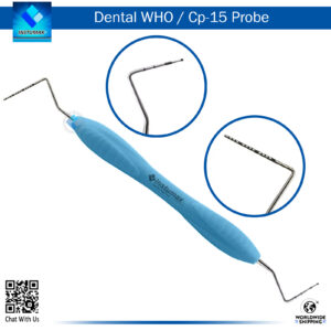 WHO CP-15 Silicone Handle Double Ended Probe for Periodontal Examination