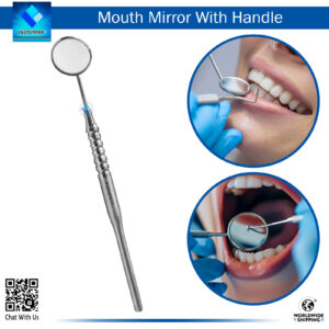 "Mouth Mirror Handle Hollow with Grip Style for Comfortable Dental Examinations"