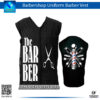 Barbershop Uniform Barber Vest with Custom Logos