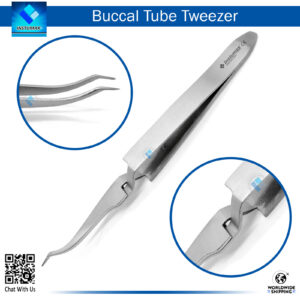 Buccal Tube Tweezers for Secure Placement in Orthodontic Procedures