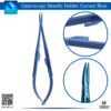 "Castroviejo Needle Holder Curved Tip for Precision Surgical Needle Control"