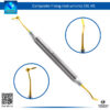 Titanium Coated Golden Amalgam Plugger Spatula CIG 6 Instrument