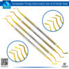 Composite Filling Instruments 4Pcs Set with Golden Tips