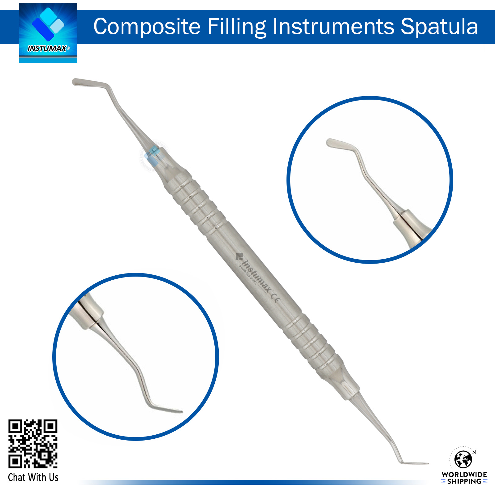 Flat Plastic Spatula Light Weight Handle – Ideal for Shaping and Sculpting Composite Fillings Flat Plastic Spatula Light Weight Handle – Precision Tool for Handling Composite and Filling Materials