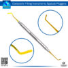 Composite Filling Spatula/Pluggers with Golden Tips – Precision Tools for Shaping and Placing Composite Fillings