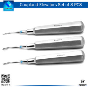 "Coupland Elevators Set of 3 PCS – Precision Dental Extraction Instruments"