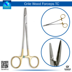 "Crile Wood Hemostatic Forceps TC for Blood Vessel Clamping and Hemostasis"