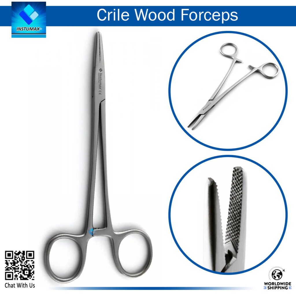 Crile Wood Hemostatic Forceps" "Crile Wood Hemostatic Forceps for Surgical Clamping and Hemostasis"