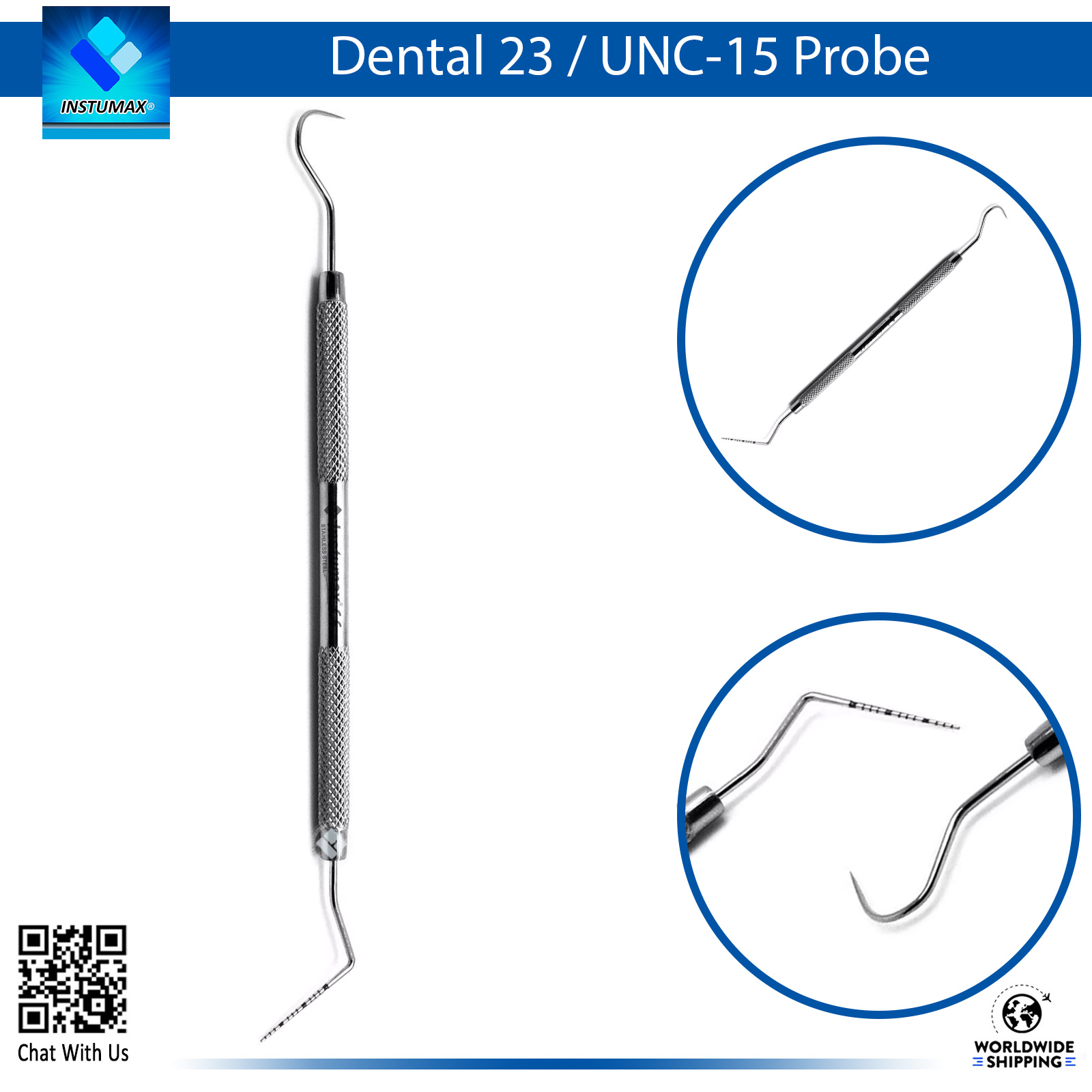 Dental 23 UNC 15 Probe Explorer – Essential Tool for Precise Oral Examination Dental 23 UNC 15 Probe Explorer for Accurate Examination and Diagnostics