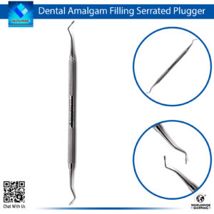 Dental Amalgam Filling Serrated Plugger Double End – Precision Tool for Amalgam Condensation and Placement