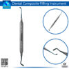 Dental Plugger / Spatula Flat Plastic – Composite Filling Instrument with Blue Tips and Lightweight Handle