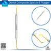 Dental Composite Spatula/Plugger with Golden Tips – Precision Tool for Composite Filling and Shaping