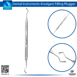 Dental Amalgam Filling Plugger with Medsi Handle – Precision Tool for Amalgam Condensation and Placement