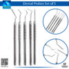 Dental Probes Set of 5 Explorer Probes for Comprehensive Oral Examination