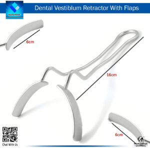 "Dental Vestibulum Retractor With Flaps – Provides Effective Tissue Retraction for Clear Access"