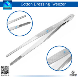 Dressing Thumb Tweezer 15cm for Precise Tissue Handling and Dressing Procedures