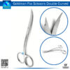 "Goldman Fox Double Curved Scissors for Precision Surgical Cutting"