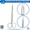 Goldman Fox Straight Scissors for Precision Surgical Cutting"