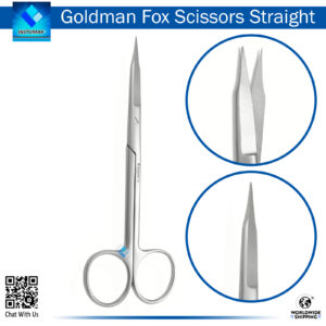 Goldman Fox Straight Scissors for Precision Surgical Cutting"