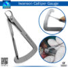 "Stainless Steel Iwanson Caliper Dental for accurate wax measurements"