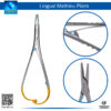 "Lingual Mathieu Needle Holder TC for Secure Needle Grasping in Lingual and Oral Surgeries"