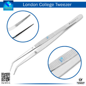 London College Tweezers for Cotton Dressing – Precision Handling for Wound Care