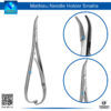 "Mathieu Smaha Curved Tip Needle Holder for Precision Surgical Needle Handling"