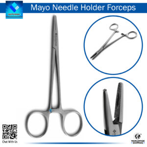 "Mayo Hegar Needle Holder Forceps for Precision Needle Handling"