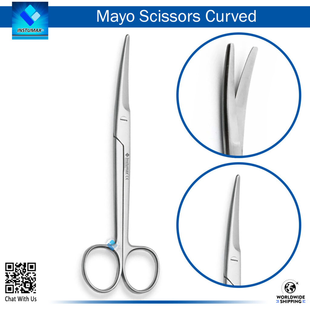 "Mayo Scissors Curved - Surgical Precision Scissors" : "Curved Mayo Scissors for Precision Cutting"
