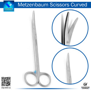 "Metzenbaum Scissors Curved for precision cutting in delicate surgeries"