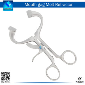 Mouth Gag Molt Retractor for dental and surgical procedures"