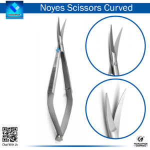 "Micro Surgery Noyes Curved Scissors for Precision Cutting