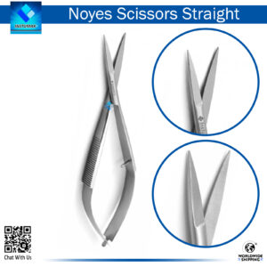 "Noyes Straight Scissors for Precision Surgical Cutting"