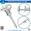 "Orthodontic Boley Gauge for measuring dental dimensions"