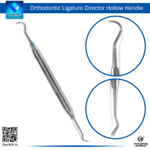 "Ligature Director Hollow Handle orthodontic tool for precise ligation"