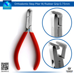 "0.75mm Step Pliers for Precise Orthodontic Wire Adjustments"