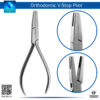 "V-Notch Stop Orthodontic Pliers for Creating V Bends in Archwires"
