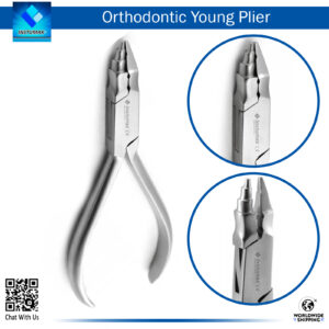 "Young Pliers Orthodontic Tool for Archwire Loop Formation"
