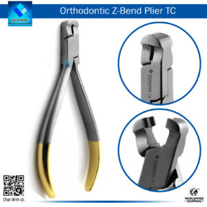 "Orthodontic Z-Bend Pliers for Creating Z-Shaped Bends in Archwires"