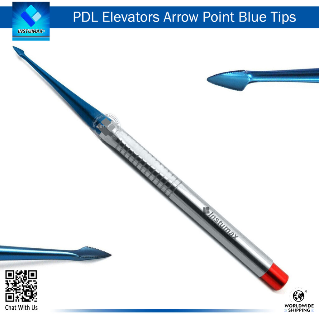 PDL Elevators Arrow Point Blue Tips – Durable and Precision Tools for Tooth Extractions" "PDL Elevators Arrow Point Blue Tips – Precision Dental Instruments for Tooth