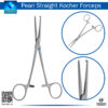 Pean Straight Kocher Forceps for Secure Clamping and Grasping in Surgical Procedures"