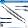 "Ppaela and Ppael Elevators Set of 2 Serrated Tips – Precision Dental Instruments for Root and Tooth Elevation"