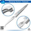 Reverse Action Tweezers for Bracket Removal and Placement - Straight Tip