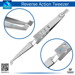 Bracket Tweezer with Holes Handles for Orthodontic Procedures