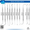 Sinus Lift Elevators Kit of 11 with Lightweight Handles - Dental Surgical Instruments