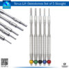 Sinus Lift Osteotomes Set of 5 Straight - Dental Surgical Instruments for Bone Manipulation