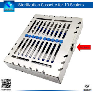 Sterilization Cassette for 20 Pieces with Lock Button – Safe and Secure Storage for Dental Instruments
